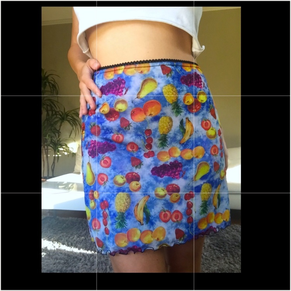 Fruit Urban Outfitters Mesh Skirt